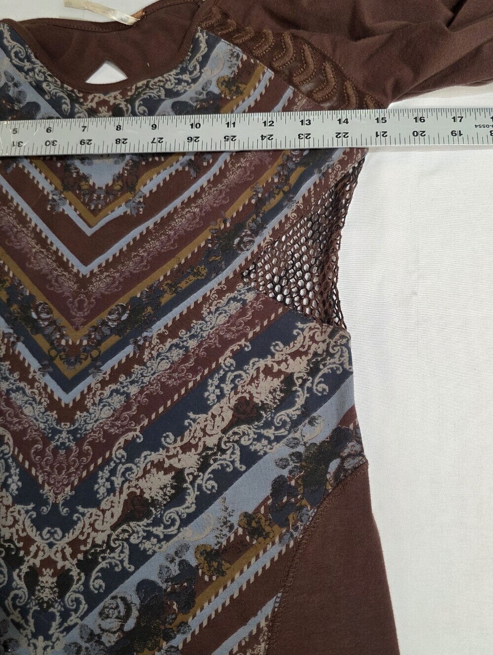 Free People Out Of Africa Color Raisin Combo Sz Medium Tapestry Print Cutouts - Picture 9 of 14